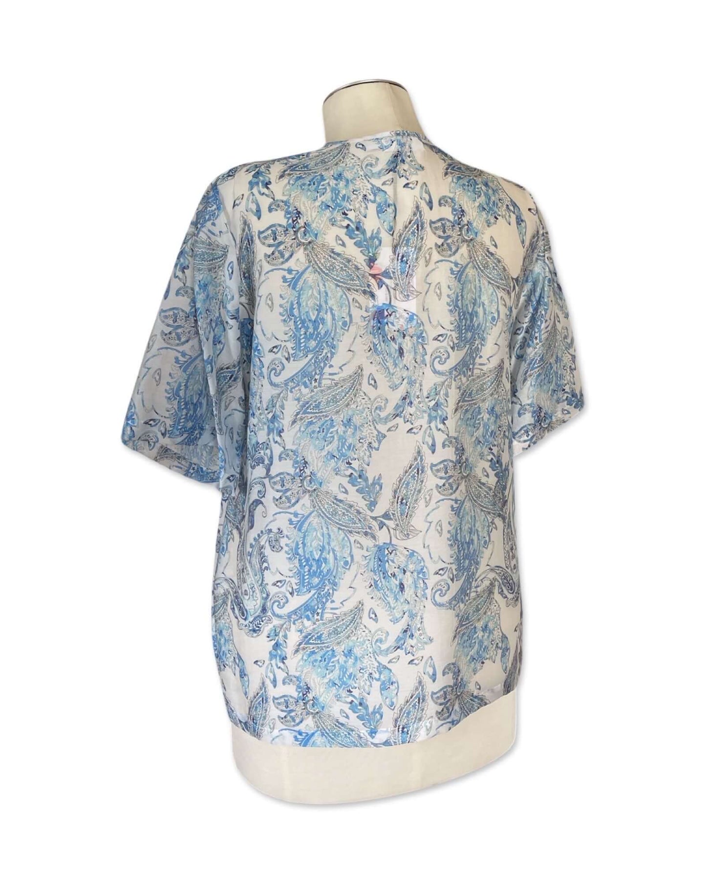 WOVEN T-SHIRT - Blue Paisley