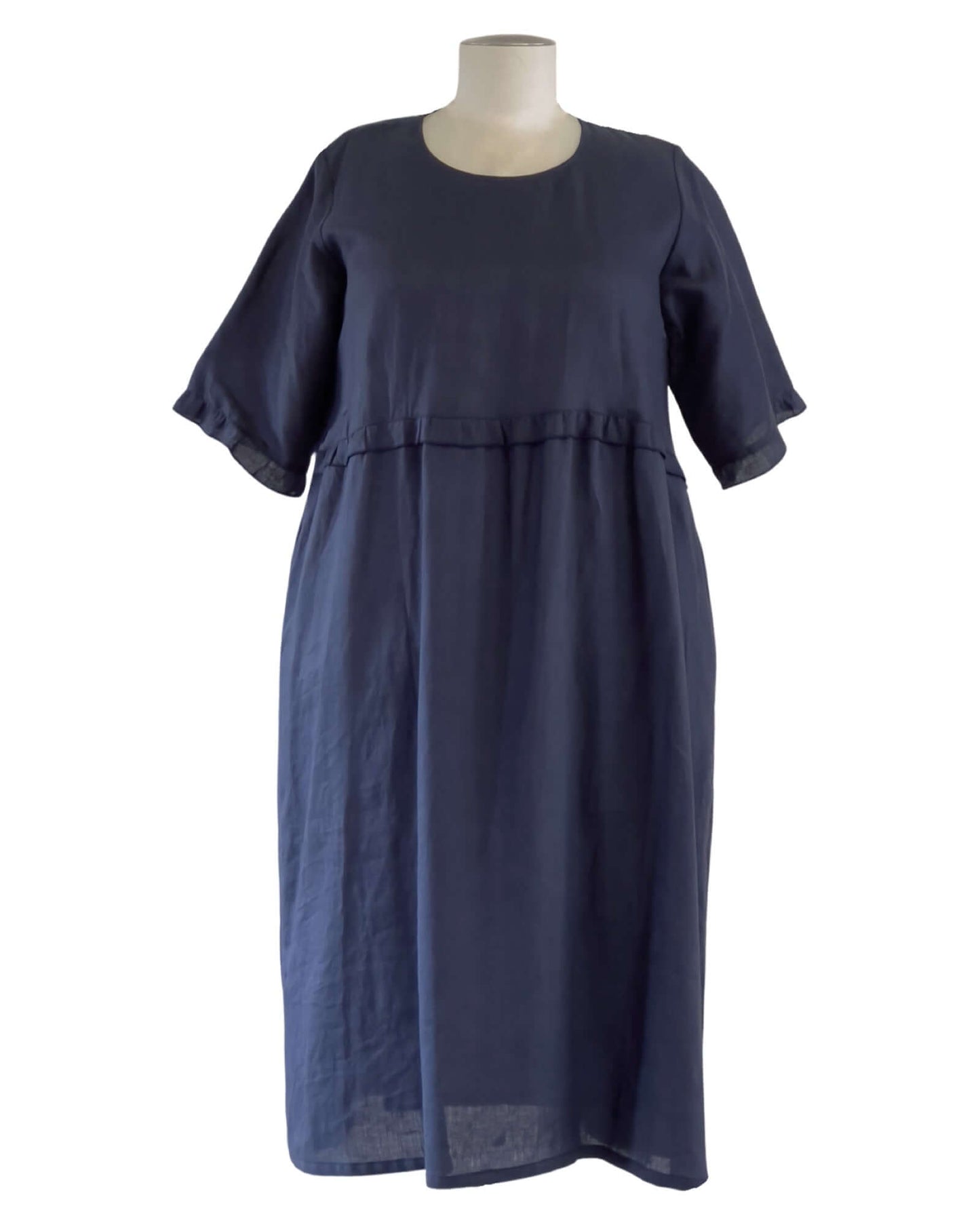 FRILLING & ABLE DRESS - Navy