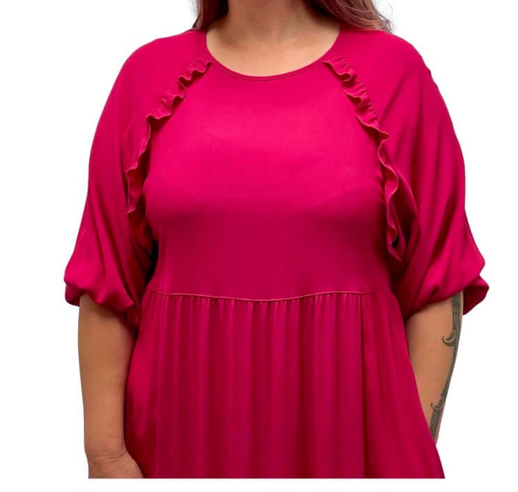 SOFT DREAMS DRESS - Hot Pink