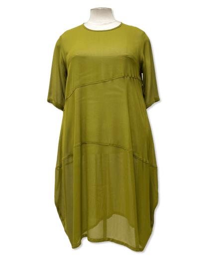 TAKE ME ANYWHERE DRESS - Chartreuse