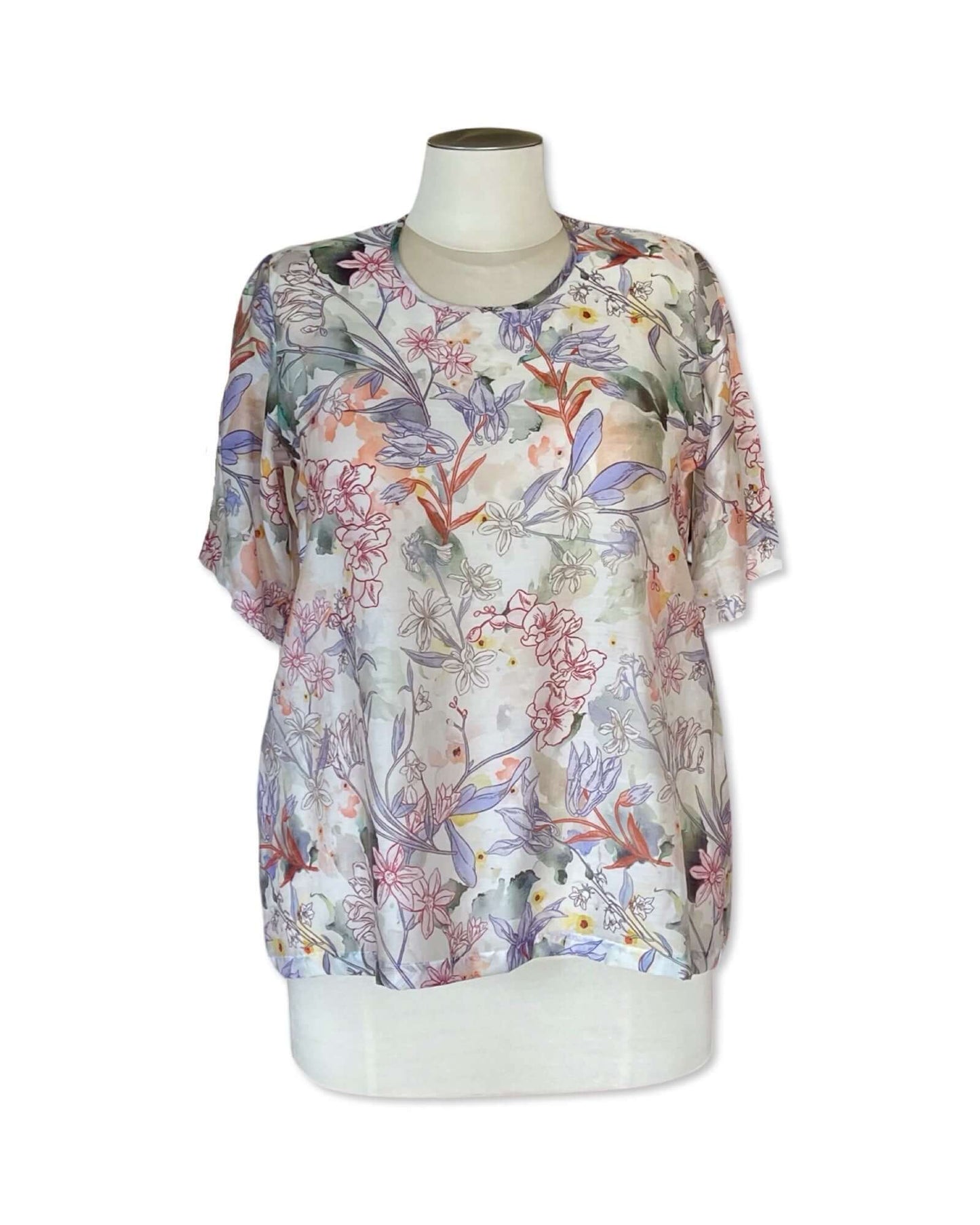 WOVEN T-SHIRT - Blush Floral